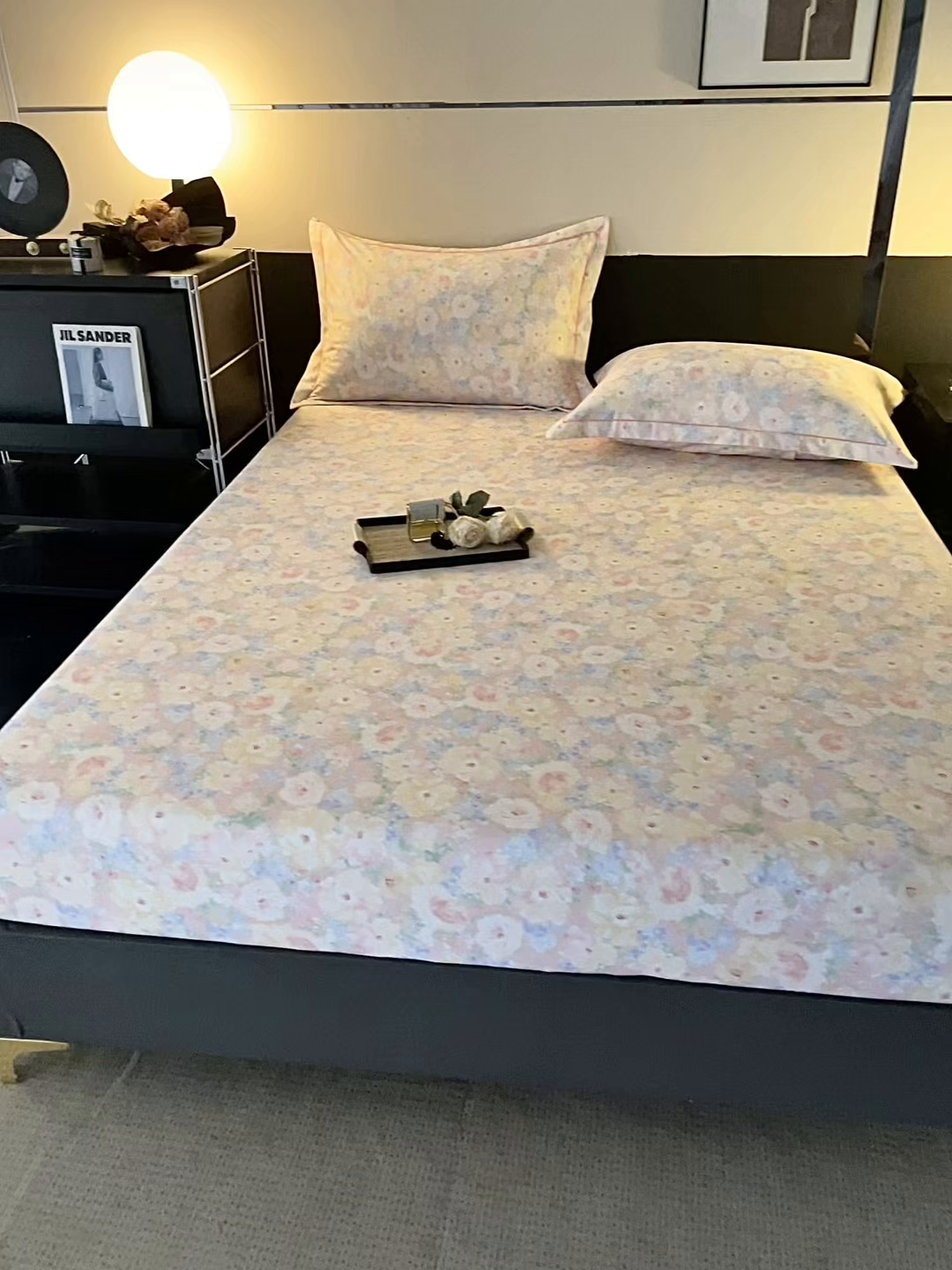 91家纺网 家纺一手货源 找家纺 金盛纺 2025新款全棉纯棉加厚磨毛印花单品床笠 床笠单件 仙女星尘