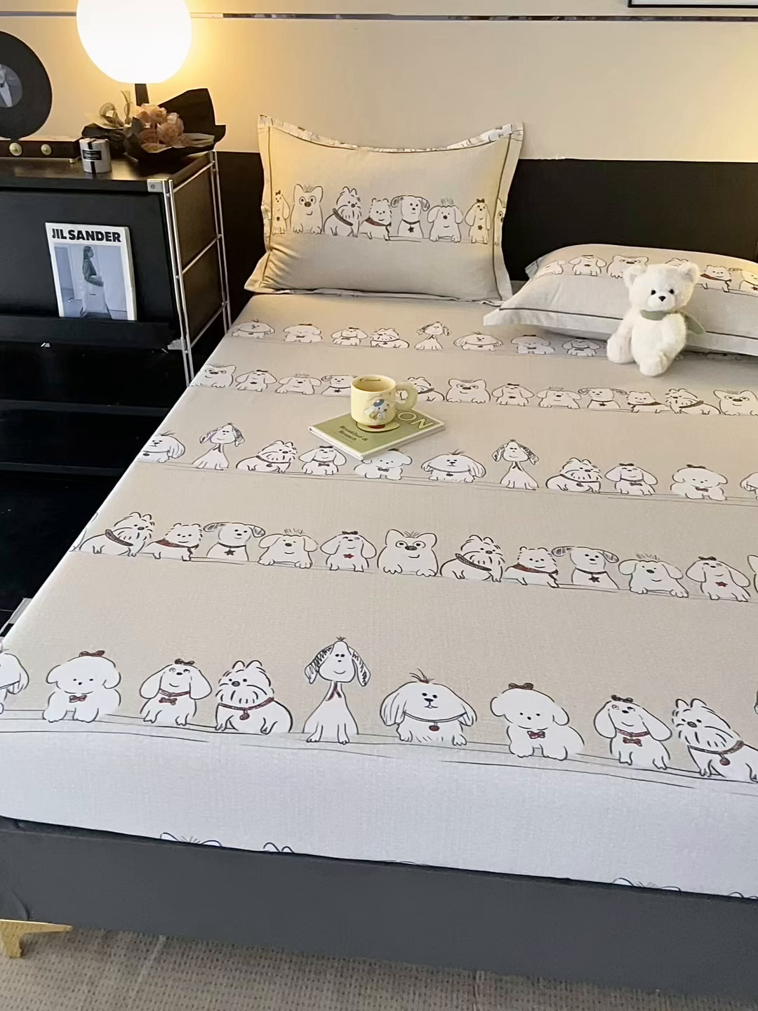 91家纺网 家纺一手货源 找家纺 金盛纺 2025新款全棉纯棉加厚磨毛印花单品床笠 床笠单件 小奥汀