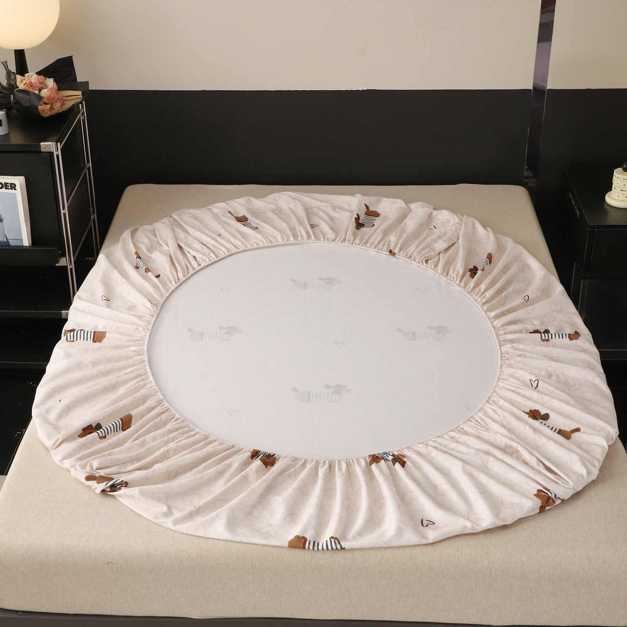 91家纺网 家纺一手货源 找家纺 （总）金盛纺 2025新款全棉纯棉加厚磨毛印花单品床笠 床笠单件