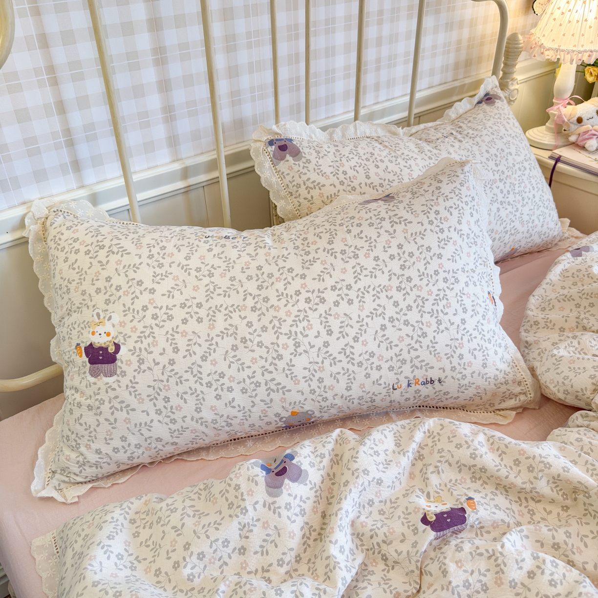 91家纺网 家纺一手货源 找家纺 初念 2025新款1云感双层纱四件套-梦华 梦华-复古浪漫