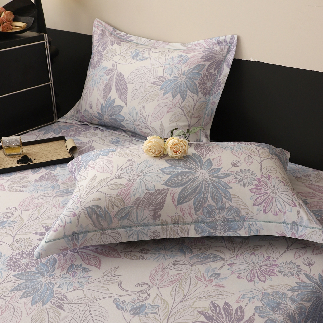 91家纺网 家纺一手货源 找家纺 金盛纺 2025新款全棉纯棉加厚磨毛印花单品床笠 床笠单件 禾风里