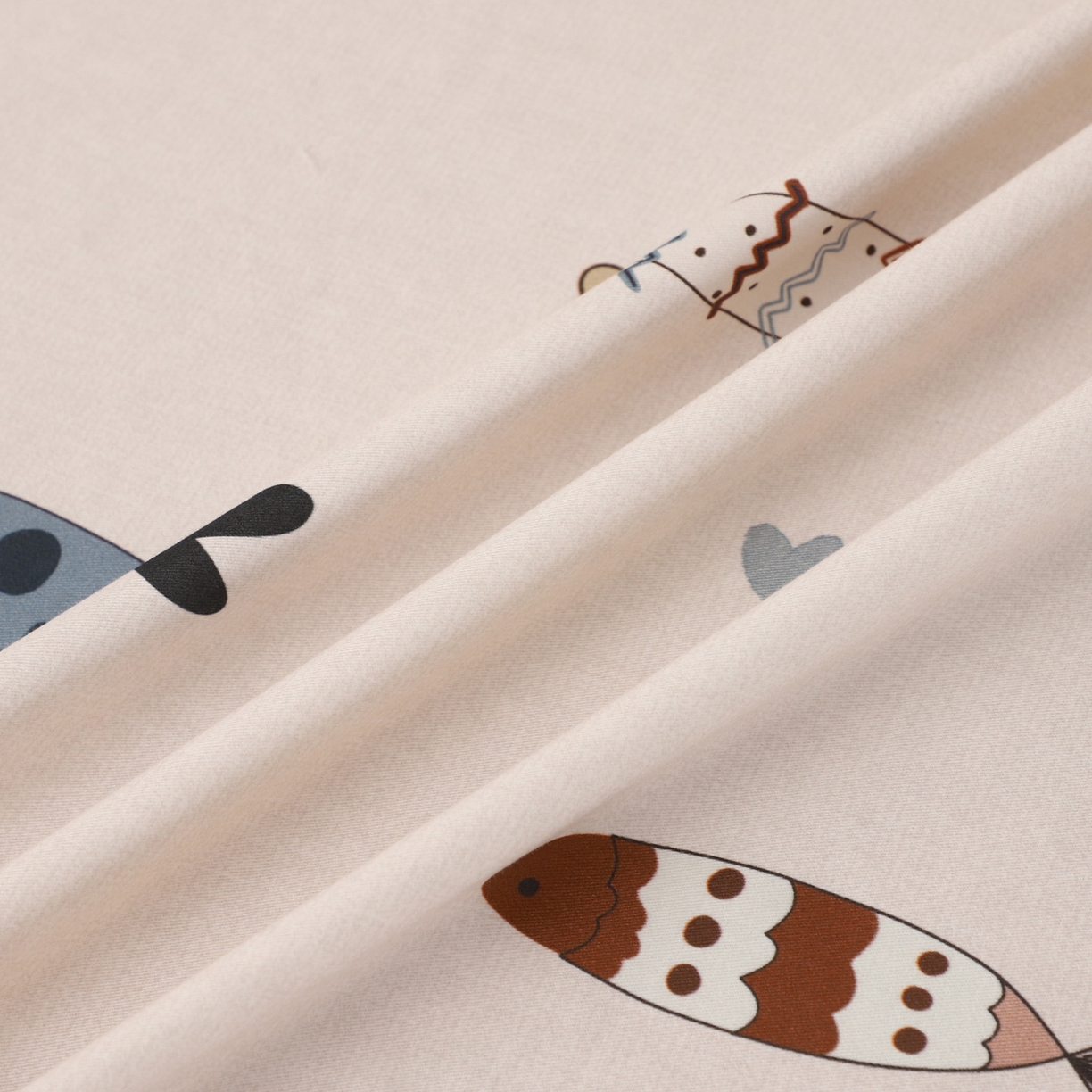 91家纺网 家纺一手货源 找家纺 金盛纺 2025新款全棉纯棉加厚磨毛印花单品床笠 床笠单件 渔趣