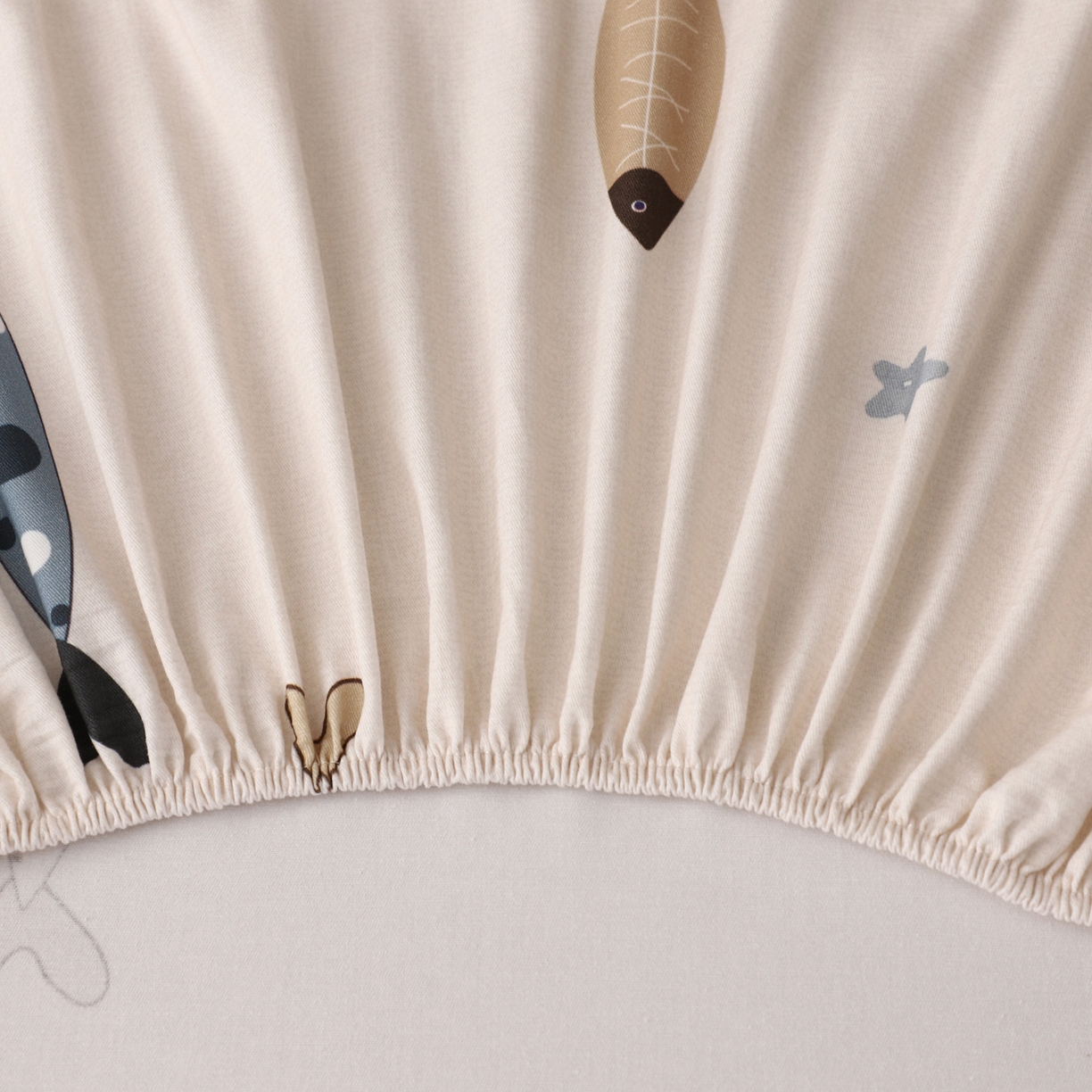 91家纺网 家纺一手货源 找家纺 金盛纺 2025新款全棉纯棉加厚磨毛印花单品床笠 床笠单件 渔趣