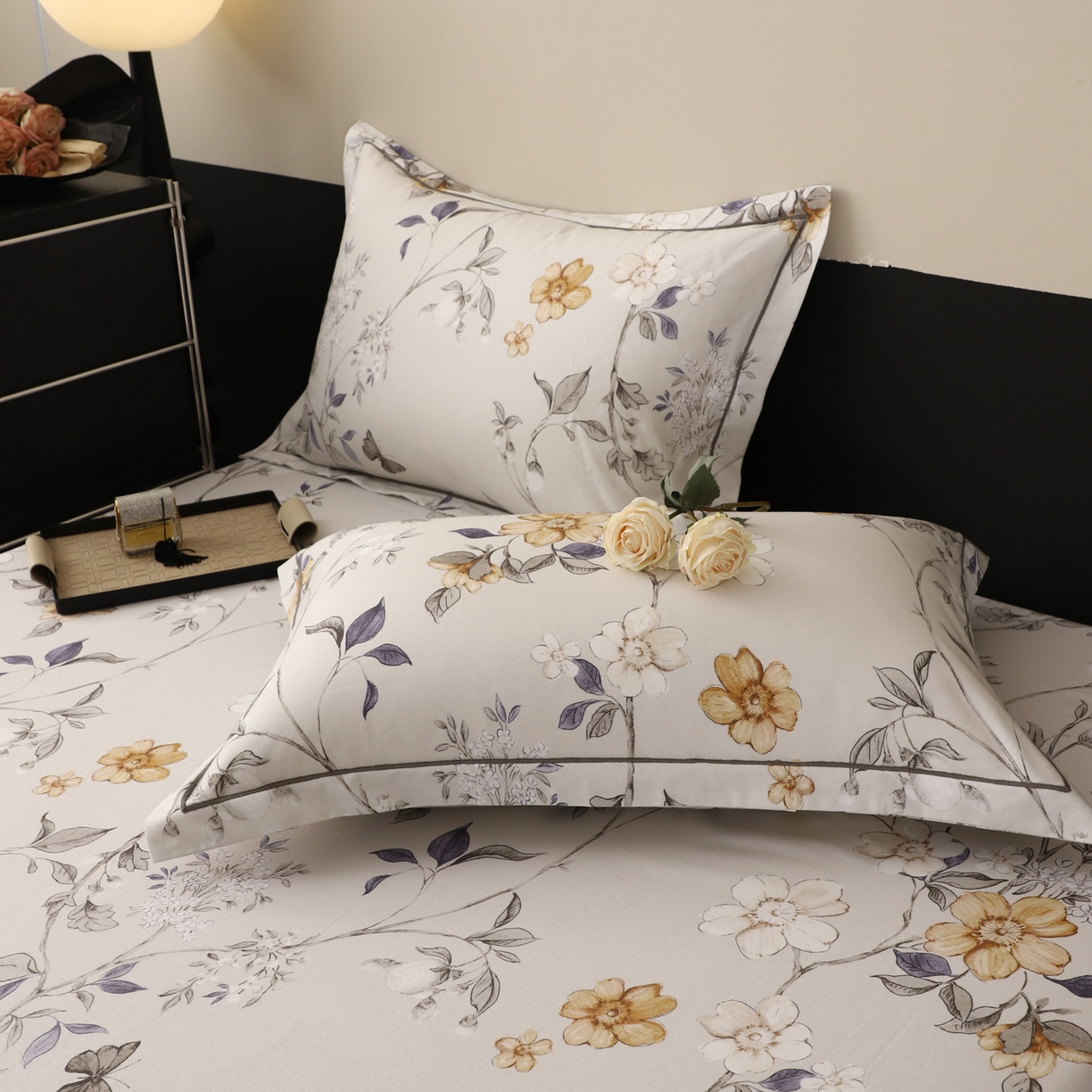 91家纺网 家纺一手货源 找家纺 金盛纺 2025新款全棉纯棉加厚磨毛印花单品床笠 床笠单件 硕朵