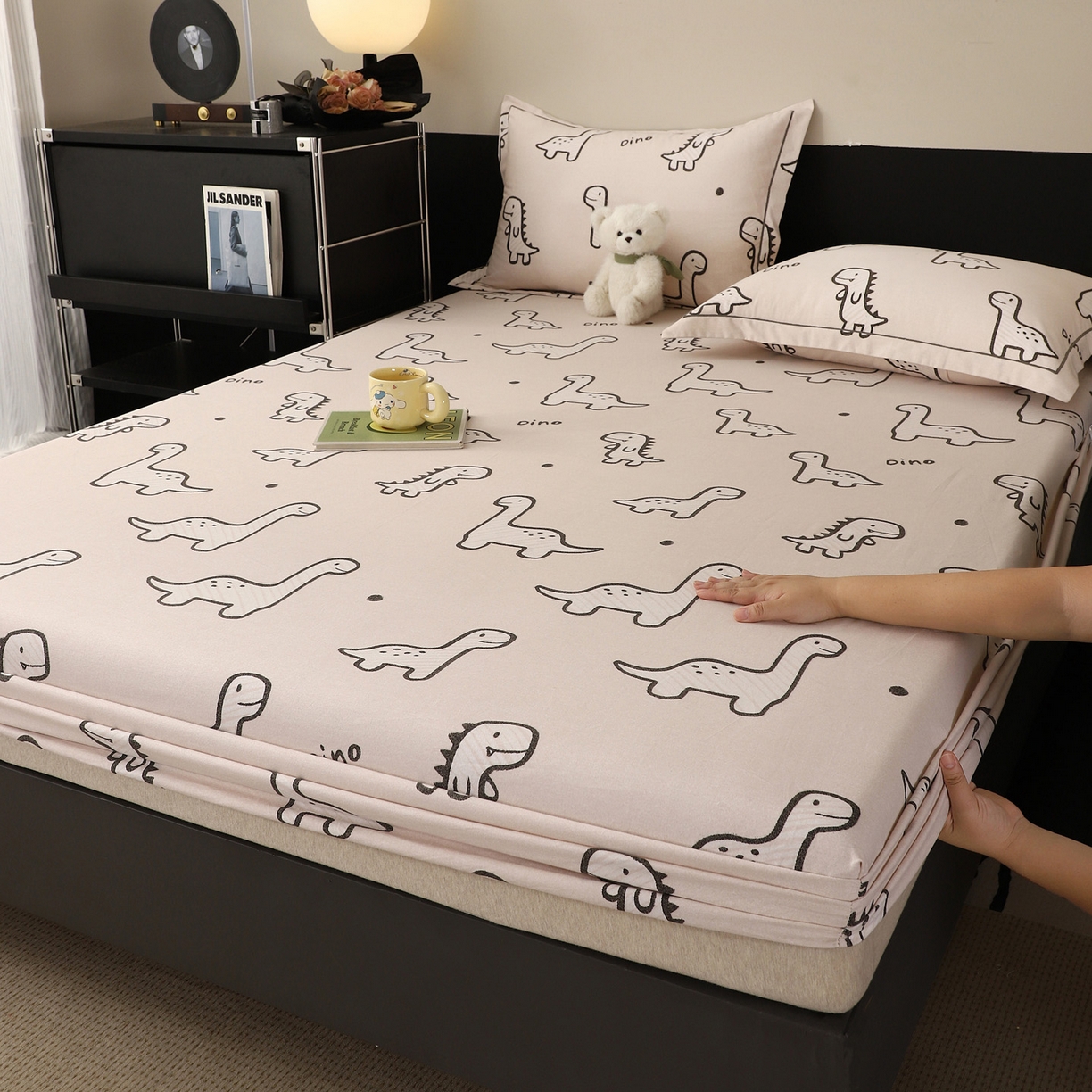 91家纺网 家纺一手货源 找家纺 （总）金盛纺 2025新款全棉纯棉加厚磨毛印花单品床笠 床笠单件