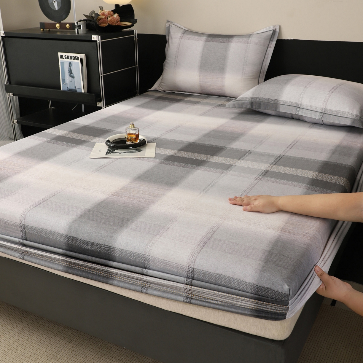 金盛纺 2025新款全棉纯棉加厚磨毛印花单品床笠 床笠单件 轻织漫冬