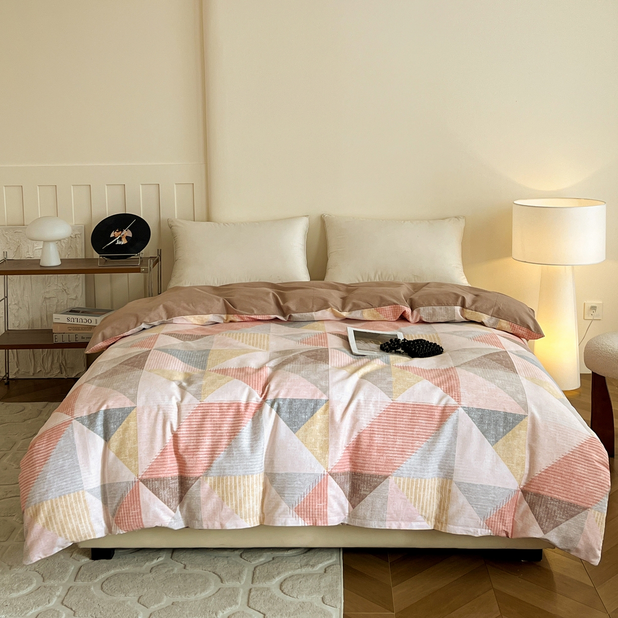 91家纺网 家纺一手货源 找家纺 （总）盛馨家纺 2025新款秋冬百分百全棉纯棉磨毛单双人被套单被套被套单件