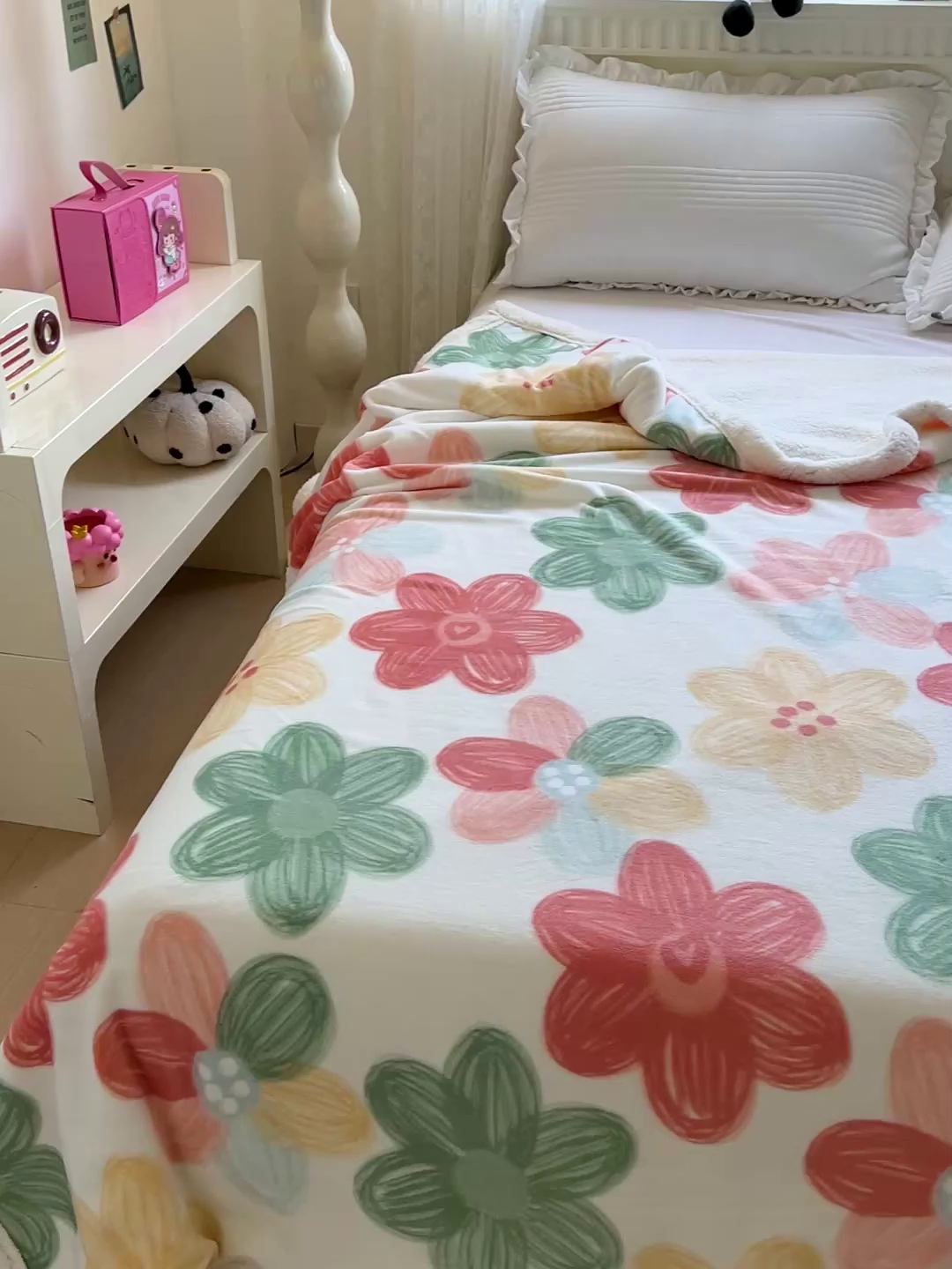 91家纺网 家纺一手货源 找家纺 名兮 2025新款秋冬高克重牛奶绒羊羔绒多功能盖毯 毛毯-倾城