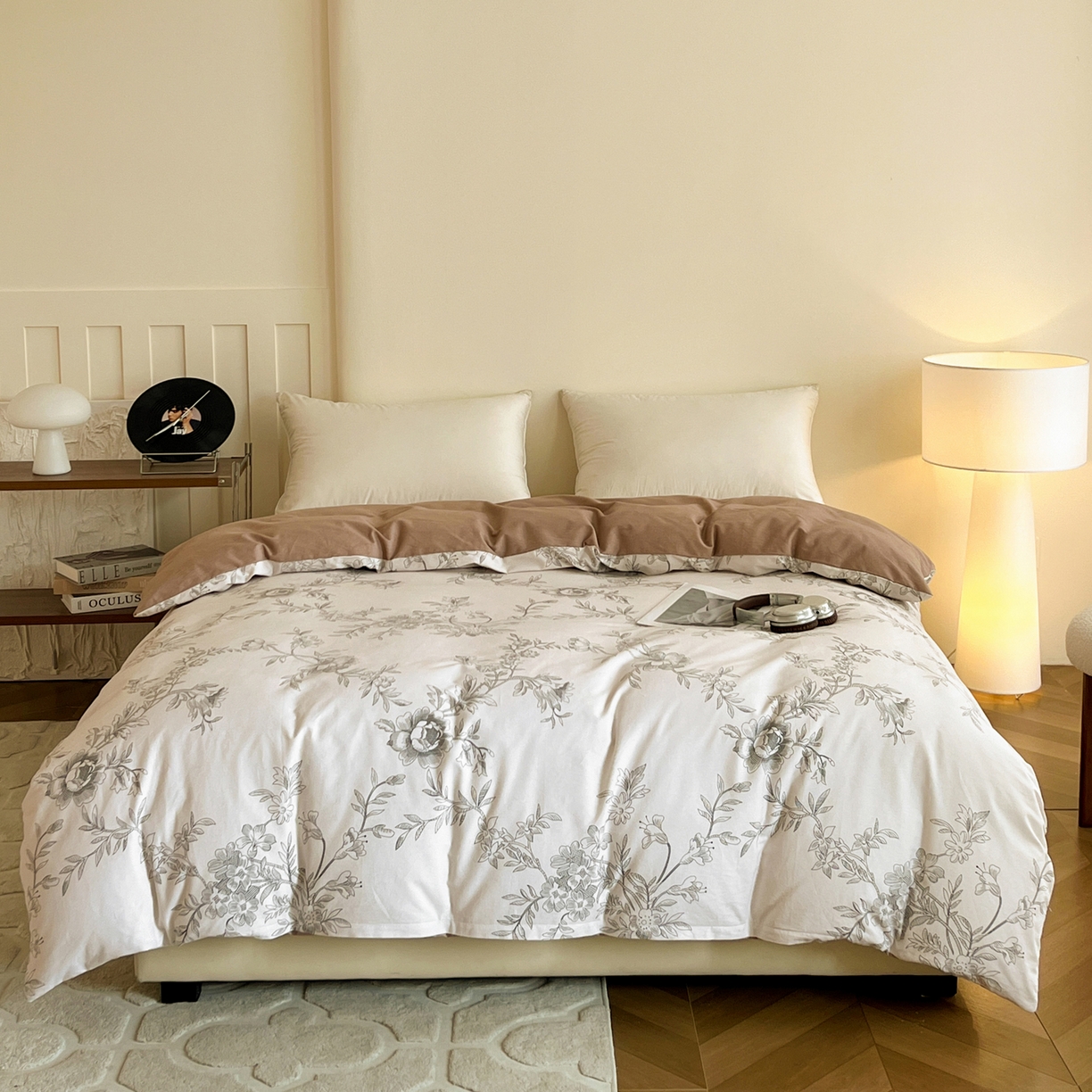 91家纺网 家纺一手货源 找家纺 （总）盛馨家纺 2025新款秋冬百分百全棉纯棉磨毛单双人被套单被套被套单件