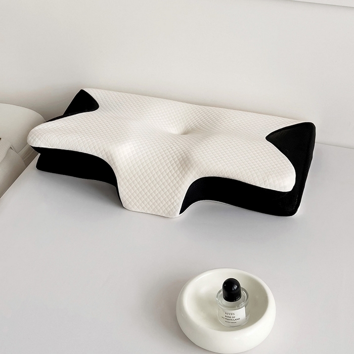 91家纺网 家纺一手货源 找家纺 （总）锦鲤枕芯 2025新款蝶形护颈记忆枕