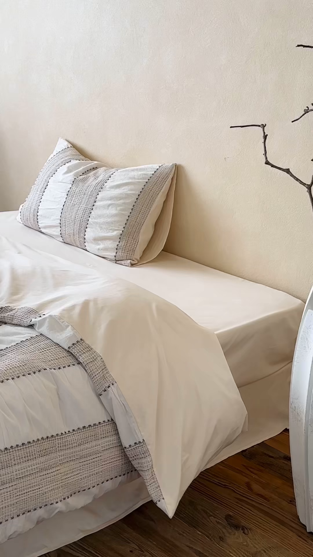 91家纺网 家纺一手货源 找家纺 （总）云上 2025新款法式全棉纯棉串绳华夫格四件套