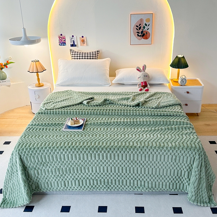 91家纺网 家纺一手货源 找家纺 （总）栩裕纺织 2025春夏新款子母金龟绒毛毯毯子