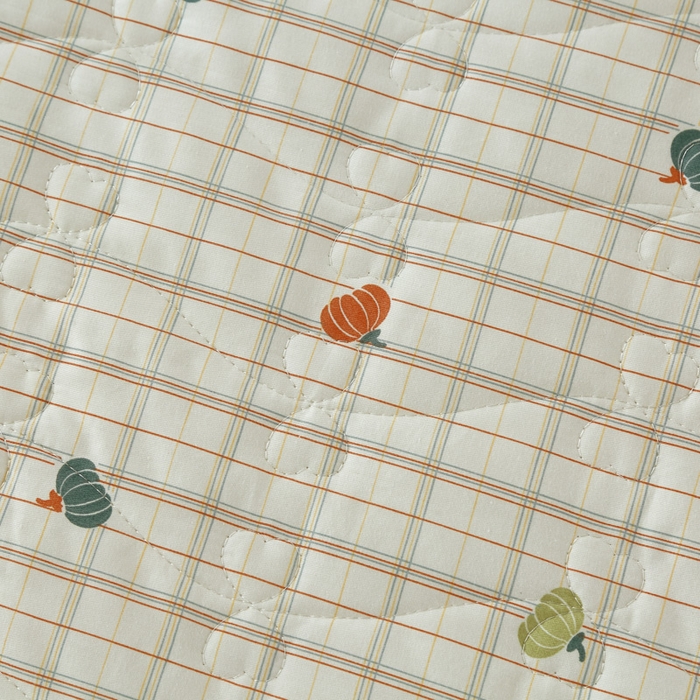 91家纺网 家纺一手货源 找家纺 益利多 2025新款全棉碎花纯棉卡通夹棉床裙单床裙三件套 橘络