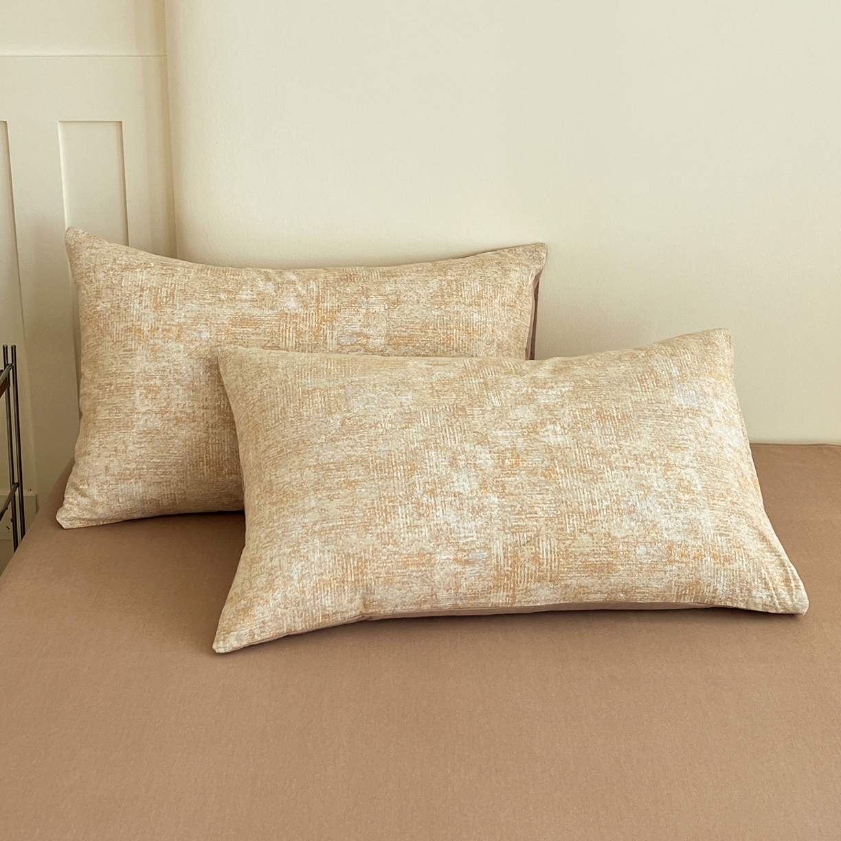 盛馨家纺 2025新款秋冬百分百全棉纯棉磨毛单枕套枕套单件 里约