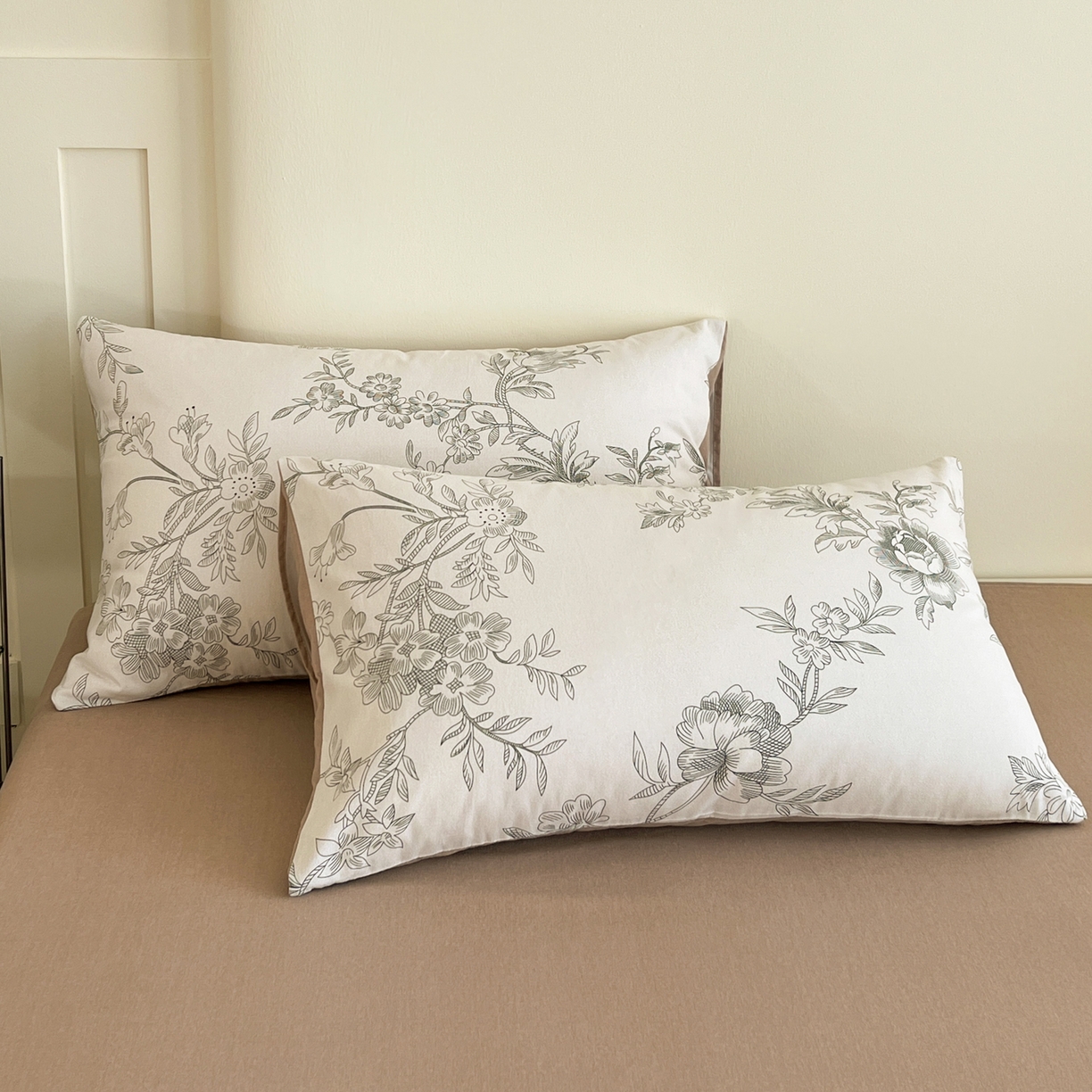 91家纺网 家纺一手货源 找家纺 （总）盛馨家纺 2025新款秋冬百分百全棉纯棉磨毛单枕套枕套单件