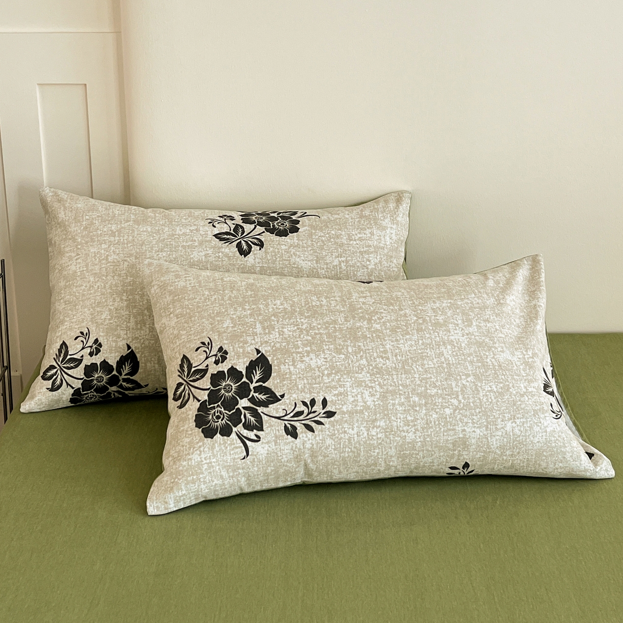 盛馨家纺 2025新款秋冬百分百全棉纯棉磨毛单枕套枕套单件 梦里寻花