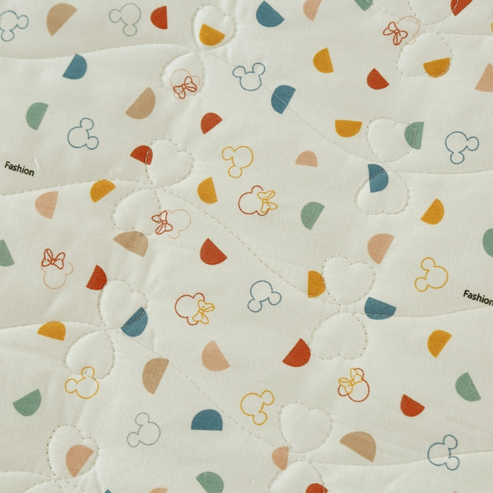 91家纺网 家纺一手货源 找家纺 益利多 2025新款全棉碎花纯棉卡通夹棉床裙单床裙三件套 欢乐派