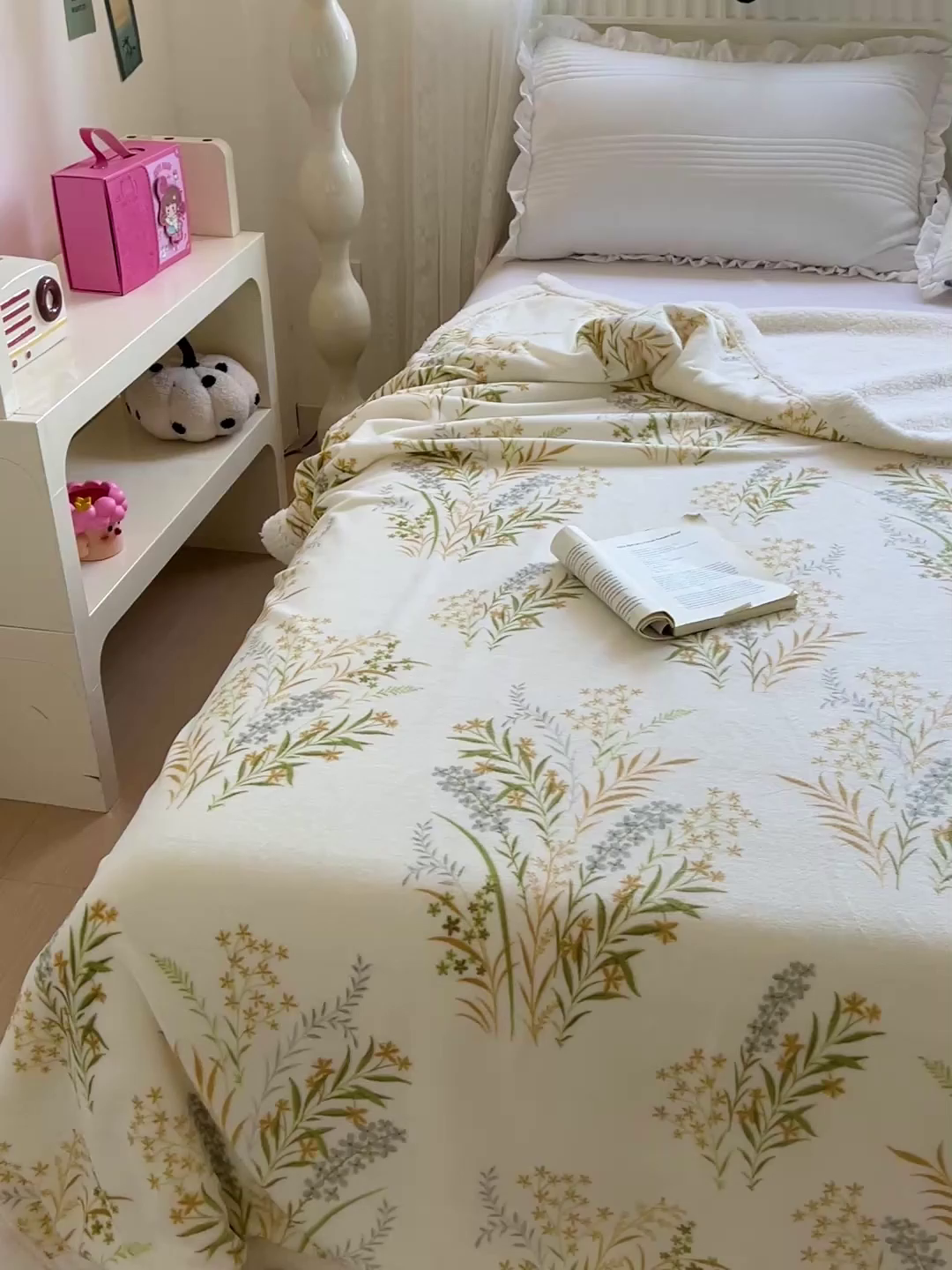 91家纺网 家纺一手货源 找家纺 名兮 2025新款秋冬高克重牛奶绒羊羔绒多功能盖毯 毛毯-仙草