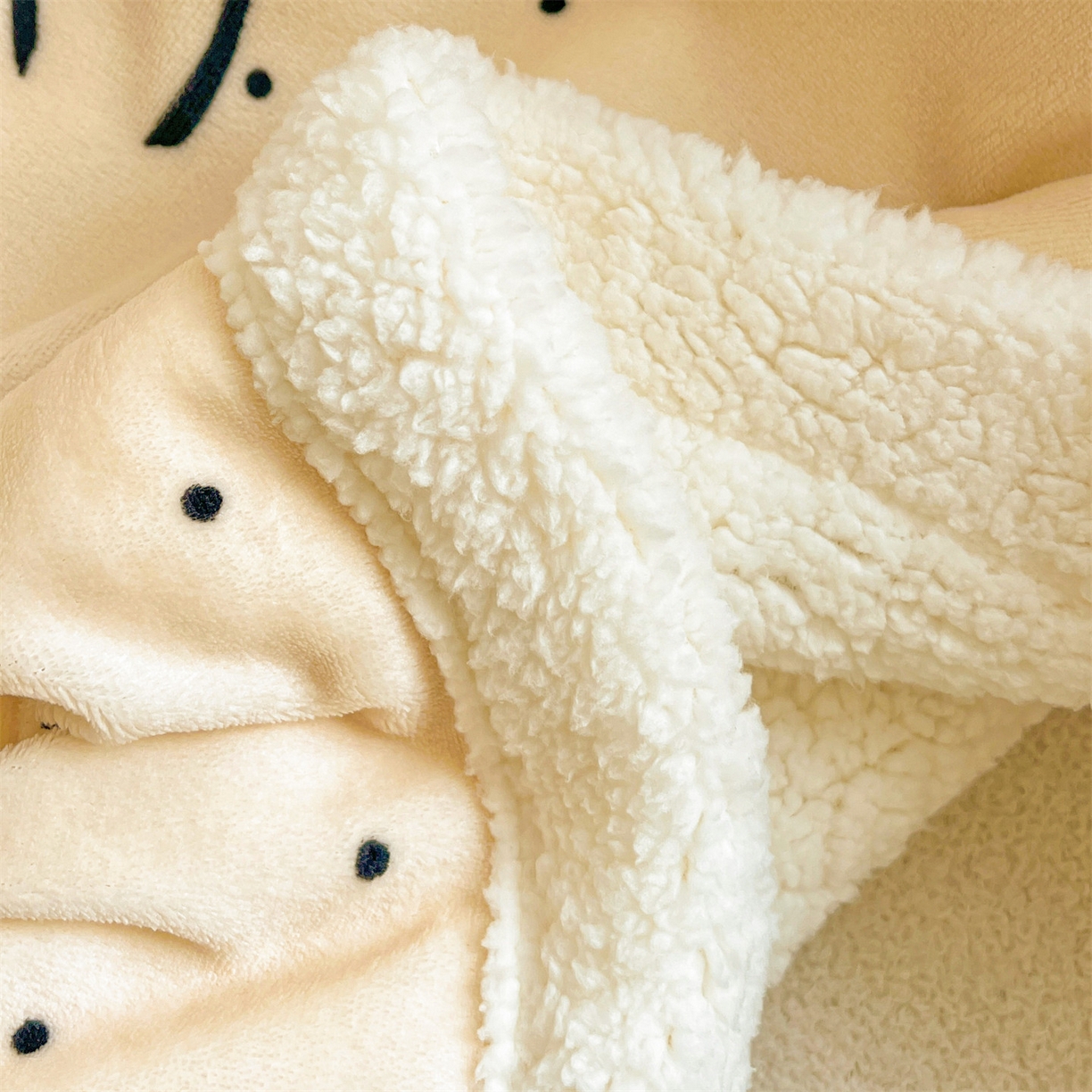 91家纺网 家纺一手货源 找家纺 名兮 2025新款秋冬高克重牛奶绒羊羔绒多功能盖毯 毛毯-小确幸