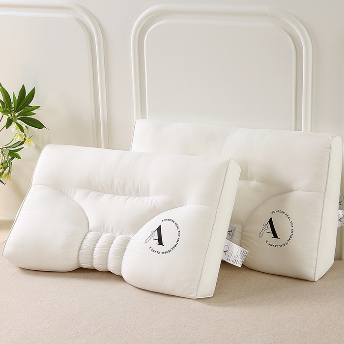 91家纺网 家纺一手货源 找家纺 （总）锦鲤枕芯 2025新款褶皱酒店枕芯护颈枕头48*74cm