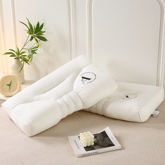 91家纺网 家纺一手货源 找家纺 （总）锦鲤枕芯 2025新款褶皱酒店枕芯护颈枕头48*74cm