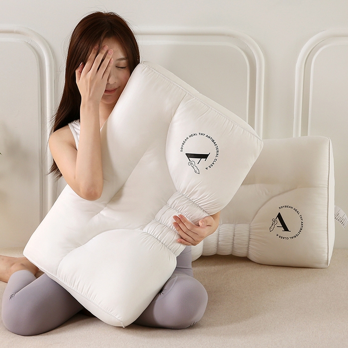 91家纺网 家纺一手货源 找家纺 （总）锦鲤枕芯 2025新款褶皱酒店枕芯护颈枕头48*74cm