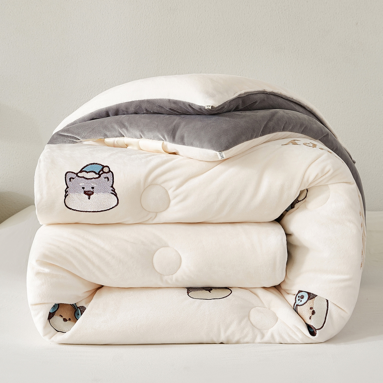 91家纺网 家纺一手货源 找家纺 （总）合纵跨境工厂 2025秋冬新款恒温大豆被子被芯跨境外贸一件代发亚马逊希音包过核价-刺绣零压绒恒温大豆被