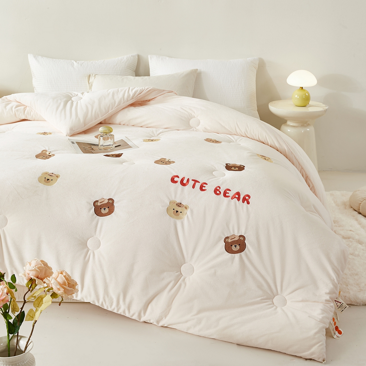 91家纺网 家纺一手货源 找家纺 （总）合纵跨境工厂 2025秋冬新款恒温大豆被子被芯跨境外贸一件代发亚马逊希音包过核价-刺绣零压绒恒温大豆被