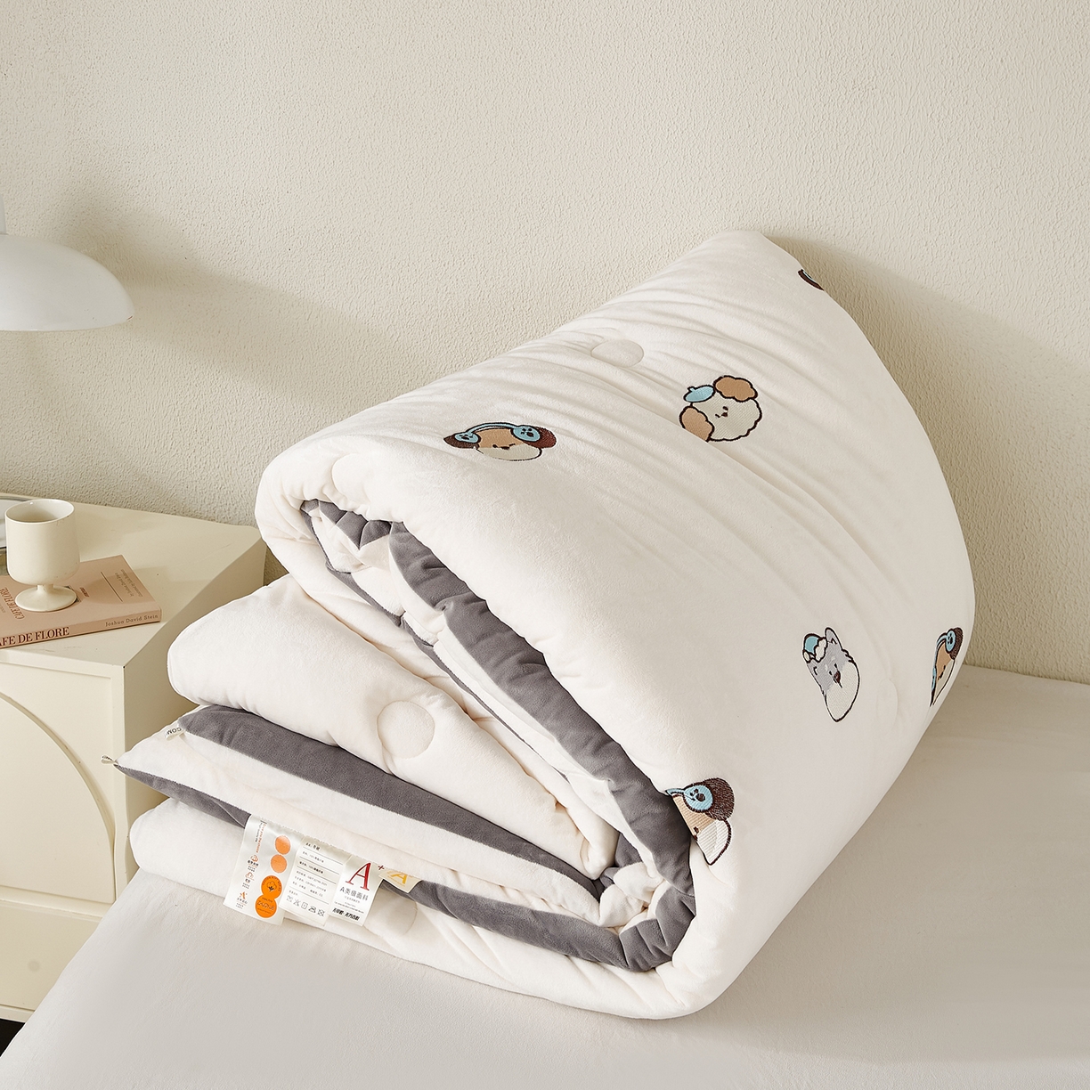 91家纺网 家纺一手货源 找家纺 （总）合纵跨境工厂 2025秋冬新款恒温大豆被子被芯跨境外贸一件代发亚马逊希音包过核价-刺绣零压绒恒温大豆被