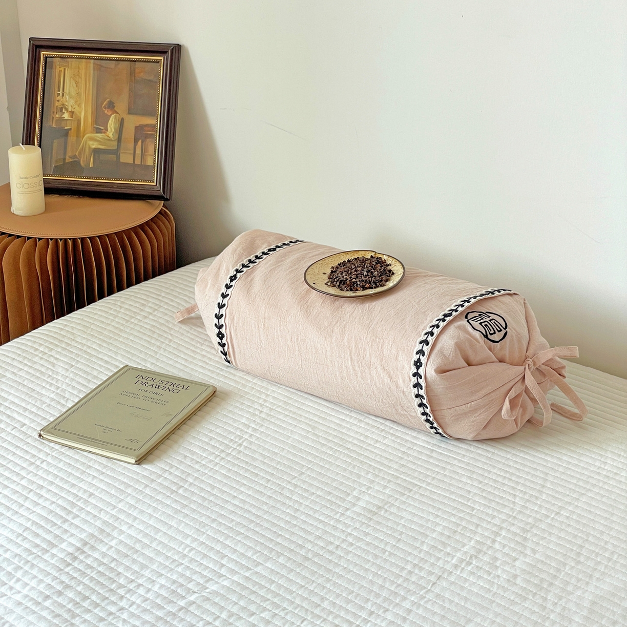 91家纺网 家纺一手货源 找家纺 （总）亦帆枕芯 2025新款刺绣棉麻可调节高低两用荞麦枕头枕芯可拆洗枕芯加枕套