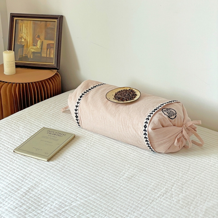 91家纺网 家纺一手货源 找家纺 （总）亦帆枕芯 2025新款刺绣棉麻可调节高低两用荞麦枕头枕芯可拆洗枕芯加枕套