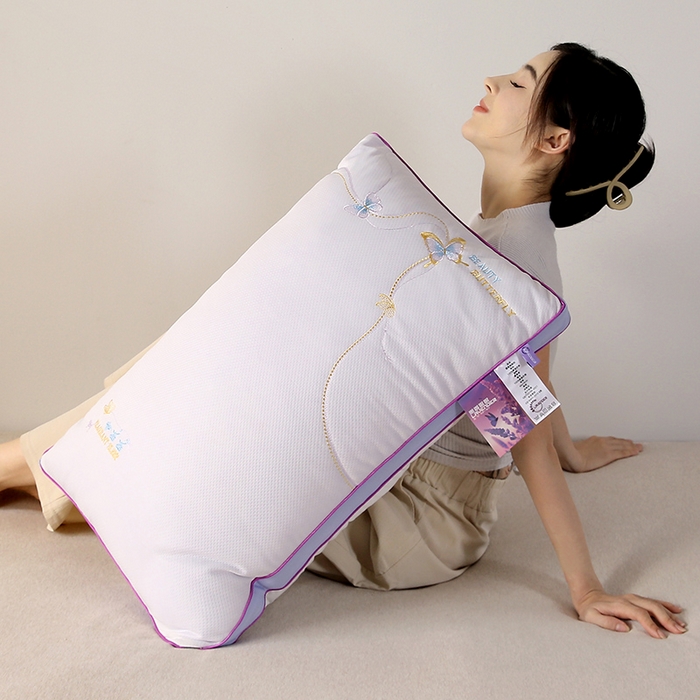 （总）锦鲤枕芯 2023新款蝴蝶熏香眠眠分区护颈枕芯酒店枕头48*74cm