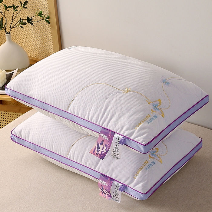 91家纺网 家纺一手货源 找家纺 （总）锦鲤枕芯 2023新款蝴蝶熏香眠眠分区护颈枕芯酒店枕头48*74cm