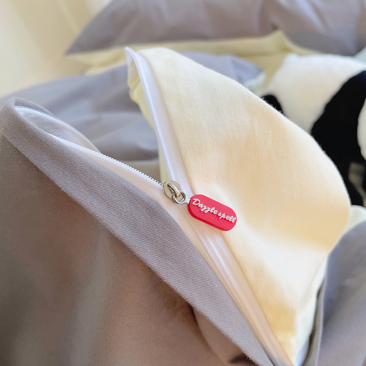 91家纺网 家纺一手货源 找家纺 （总）炫拼家纺 2025新款全棉磨毛卡通毛巾绣加厚纯棉四件套-可梦系列