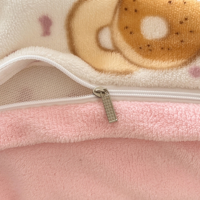 91家纺网 家纺一手货源 找家纺 如一 2025新款A类高克重印花牛奶绒四件套 俏皮狗