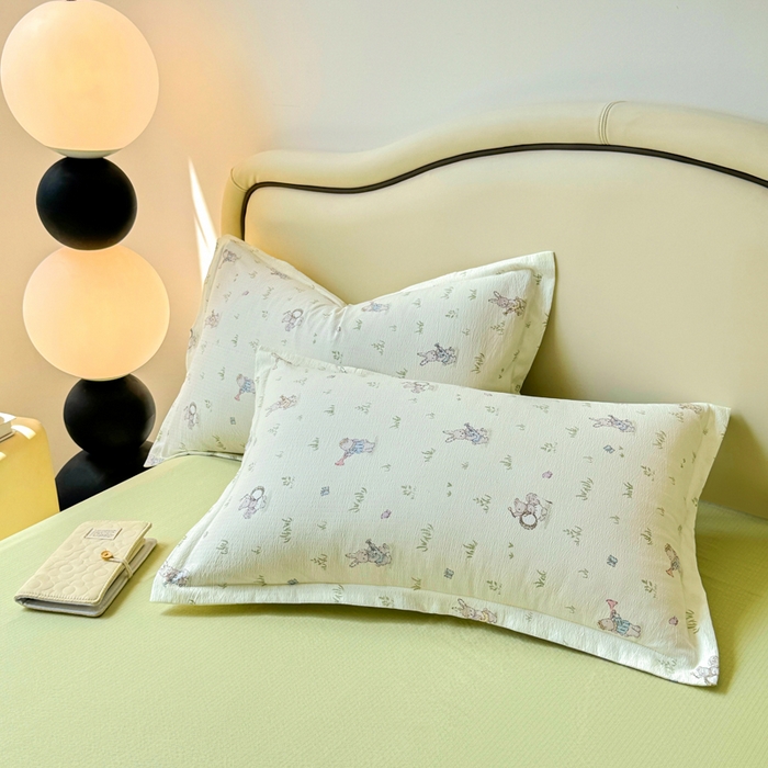 91家纺网 家纺一手货源 找家纺 鑫贝阳 2025新款A类亲肤邹邹纱冬被被子被芯 音乐家