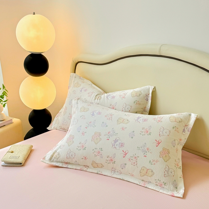 91家纺网 家纺一手货源 找家纺 鑫贝阳 2025新款A类亲肤邹邹纱冬被被子被芯 美娜