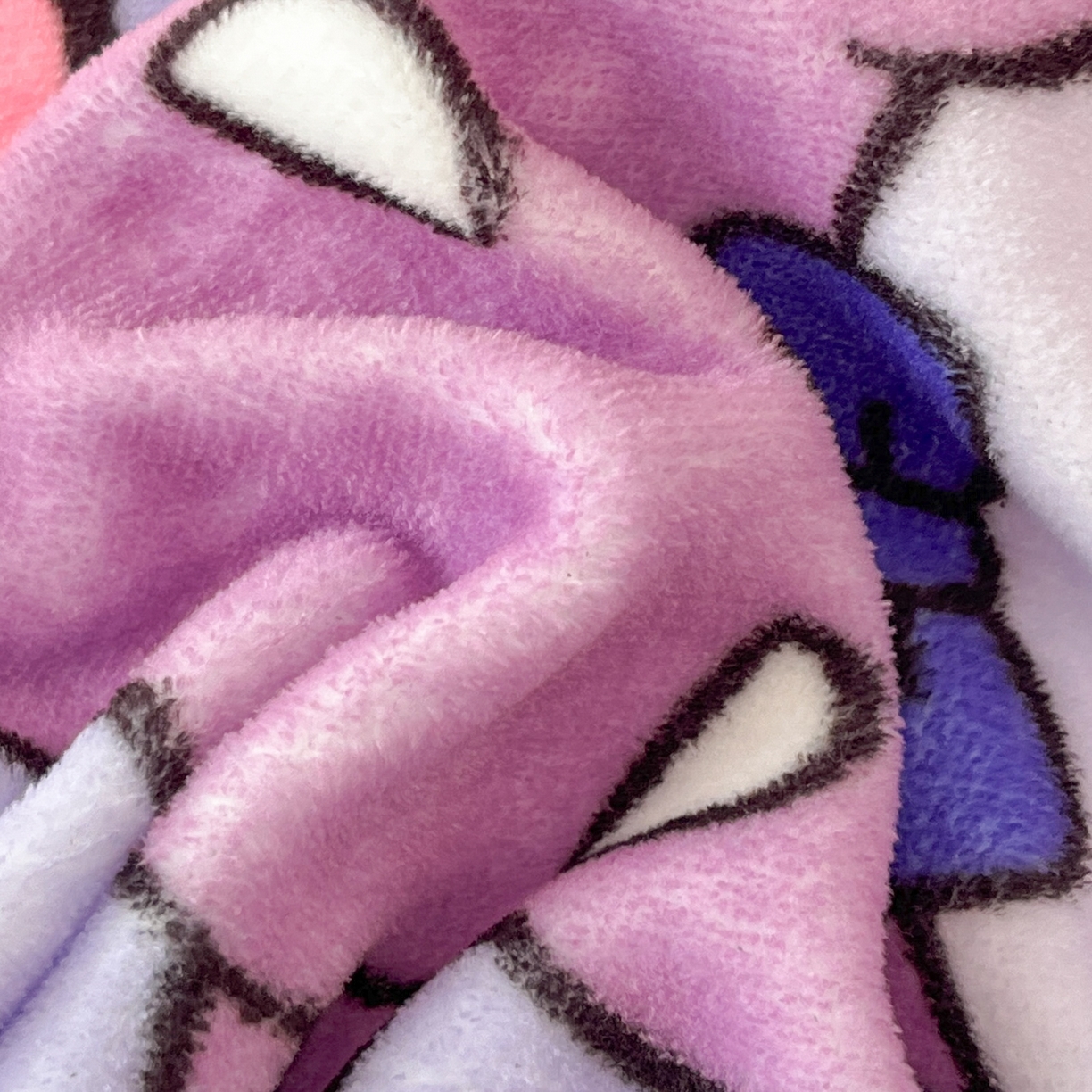 91家纺网 家纺一手货源 找家纺 暮思家居 2025新款正版授权三丽鸥大版牛奶绒数码印花单品床笠单件床笠(带标价格） 绒A版-美妆库洛米