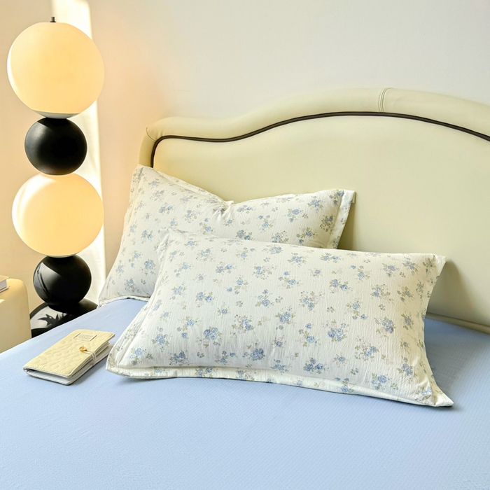 91家纺网 家纺一手货源 找家纺 鑫贝阳 2025新款A类亲肤邹邹纱冬被被子被芯 兰香入梦