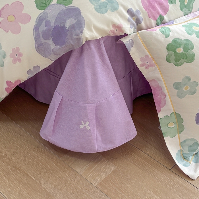 91家纺网 家纺一手货源 找家纺 宇彬家纺 2025直播新款13070全棉纯棉印花床单床笠款四件套和单被套一字绣工艺款 一字绣 小甜美