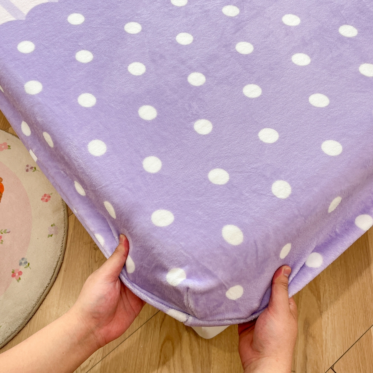 91家纺网 家纺一手货源 找家纺 暮思家居 2025新款正版授权三丽鸥大版牛奶绒数码印花单品床笠单件床笠(带标价格） 绒A版-甜筒库洛米