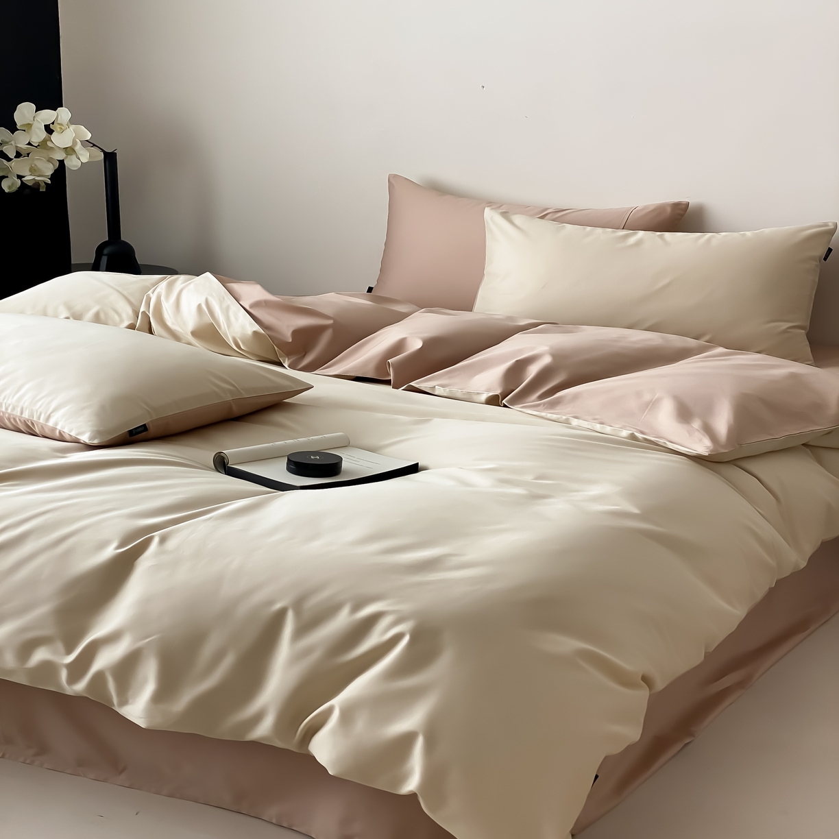 91家纺网 家纺一手货源 找家纺 馨蕊家居 2025春夏新品100S高奢简约长绒棉系列-棉拾光（非会员+20） 控价：不低于218/248/268 棉拾光-落日余光