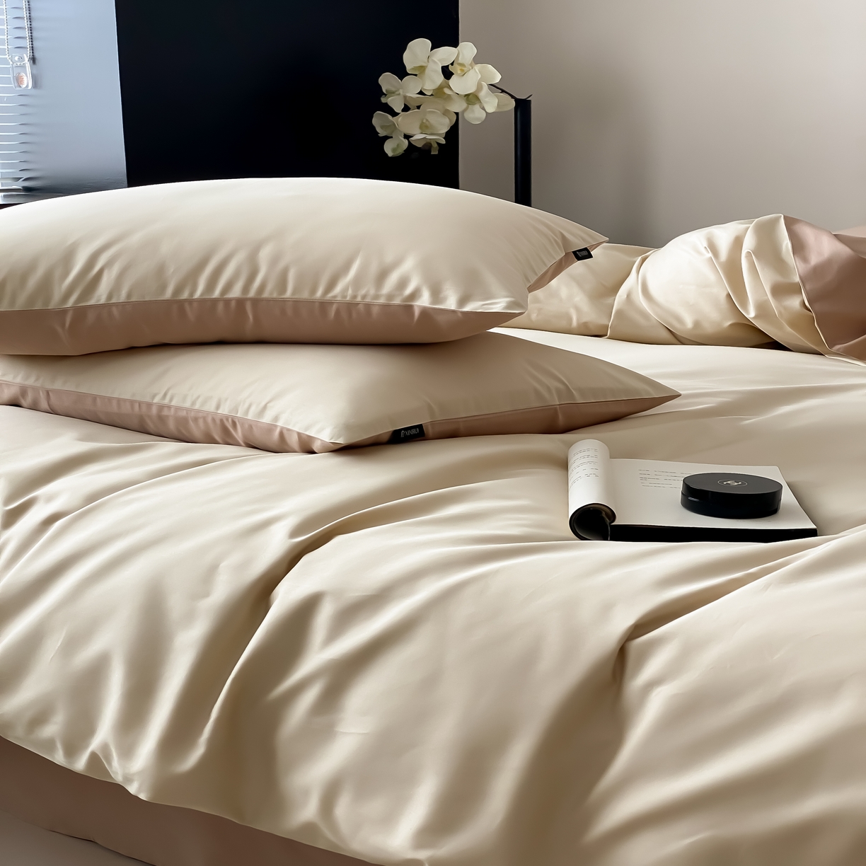 91家纺网 家纺一手货源 找家纺 馨蕊家居 2025春夏新品100S高奢简约长绒棉系列-棉拾光（非会员+20） 控价：不低于218/248/268 棉拾光-落日余光