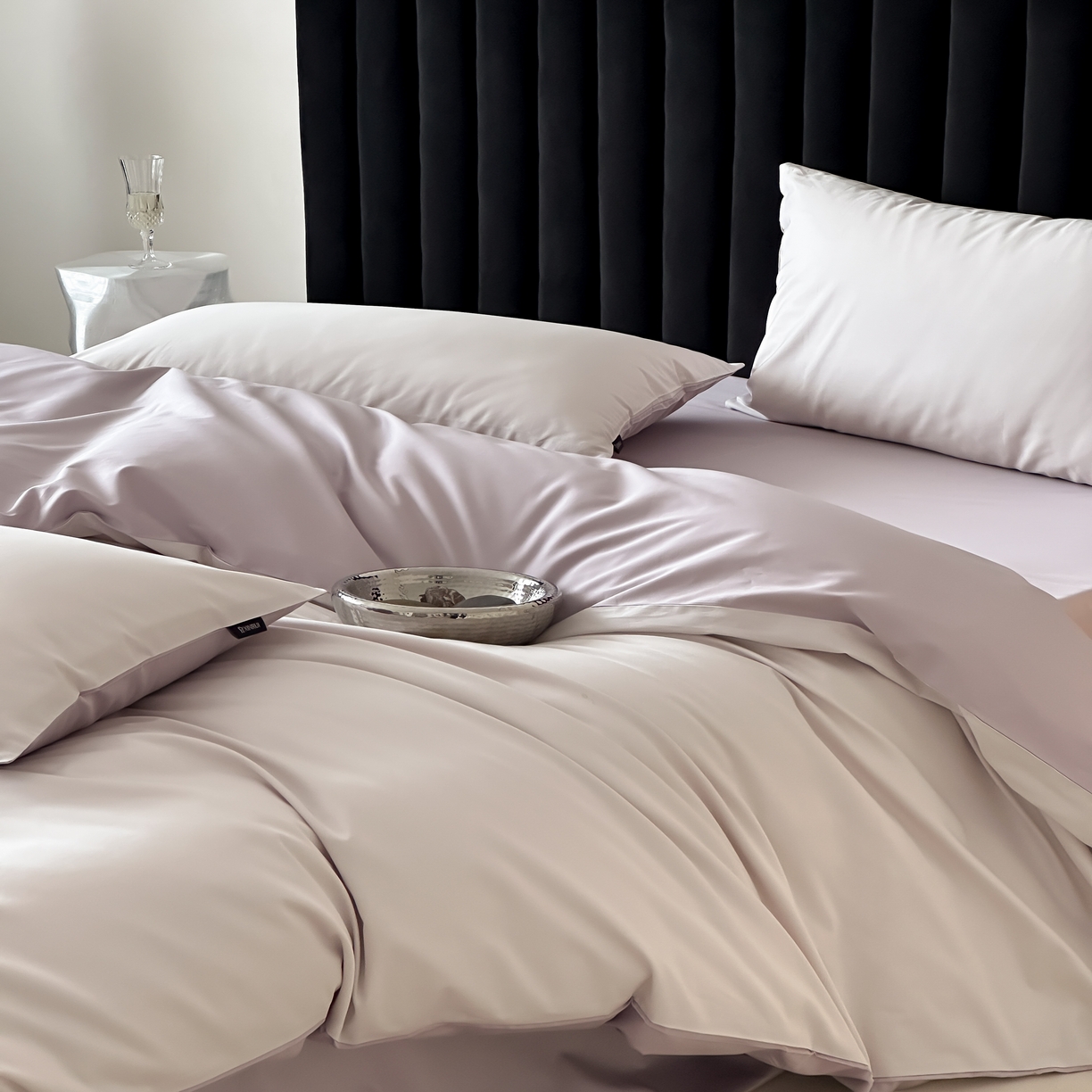 91家纺网 家纺一手货源 找家纺 馨蕊家居 2025春夏新品100S高奢简约长绒棉系列-棉拾光（非会员+20） 控价：不低于218/248/268 棉拾光-满天星紫