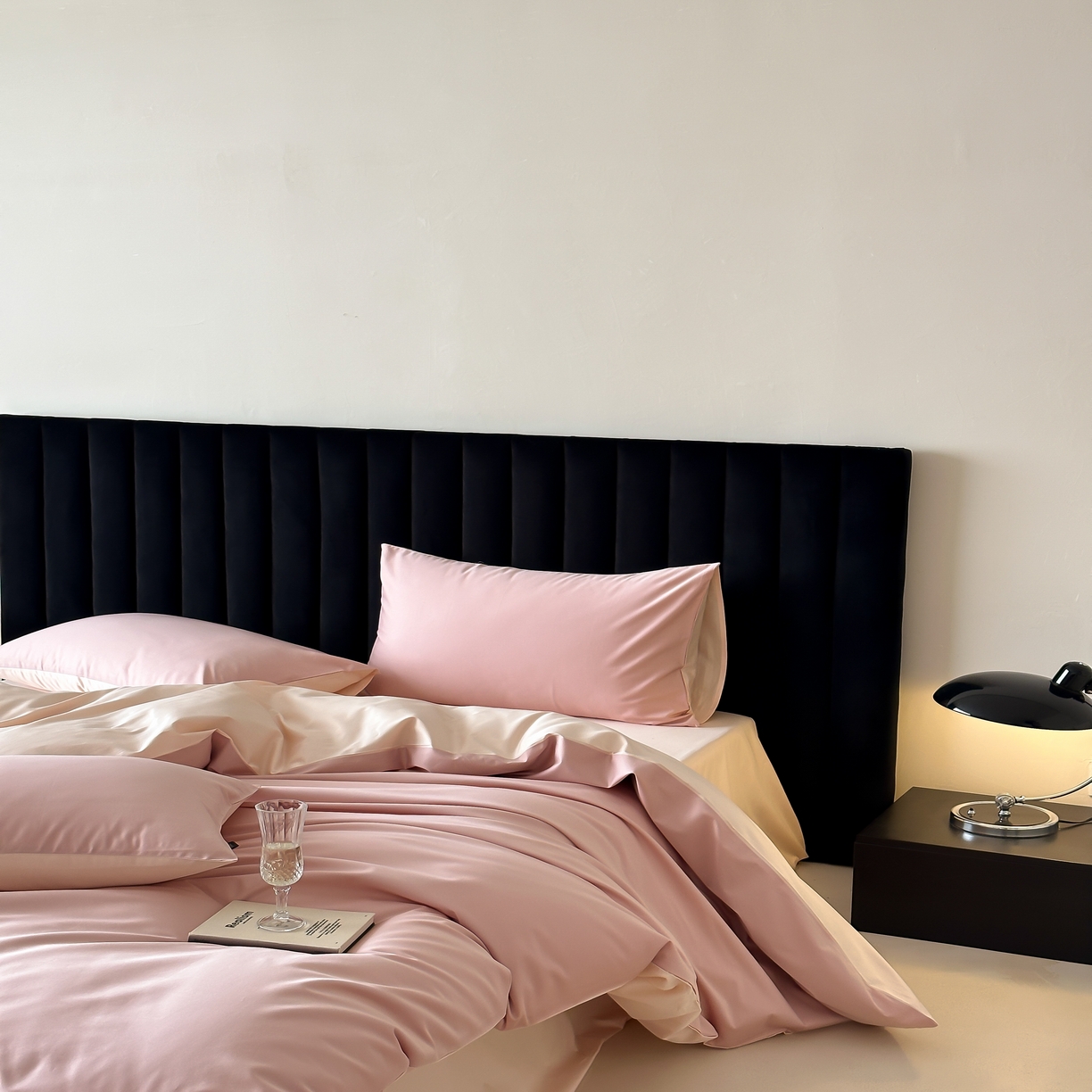 91家纺网 家纺一手货源 找家纺 馨蕊家居 2025春夏新品100S高奢简约长绒棉系列-棉拾光（非会员+20） 控价：不低于218/248/268 棉拾光-慕斯粉