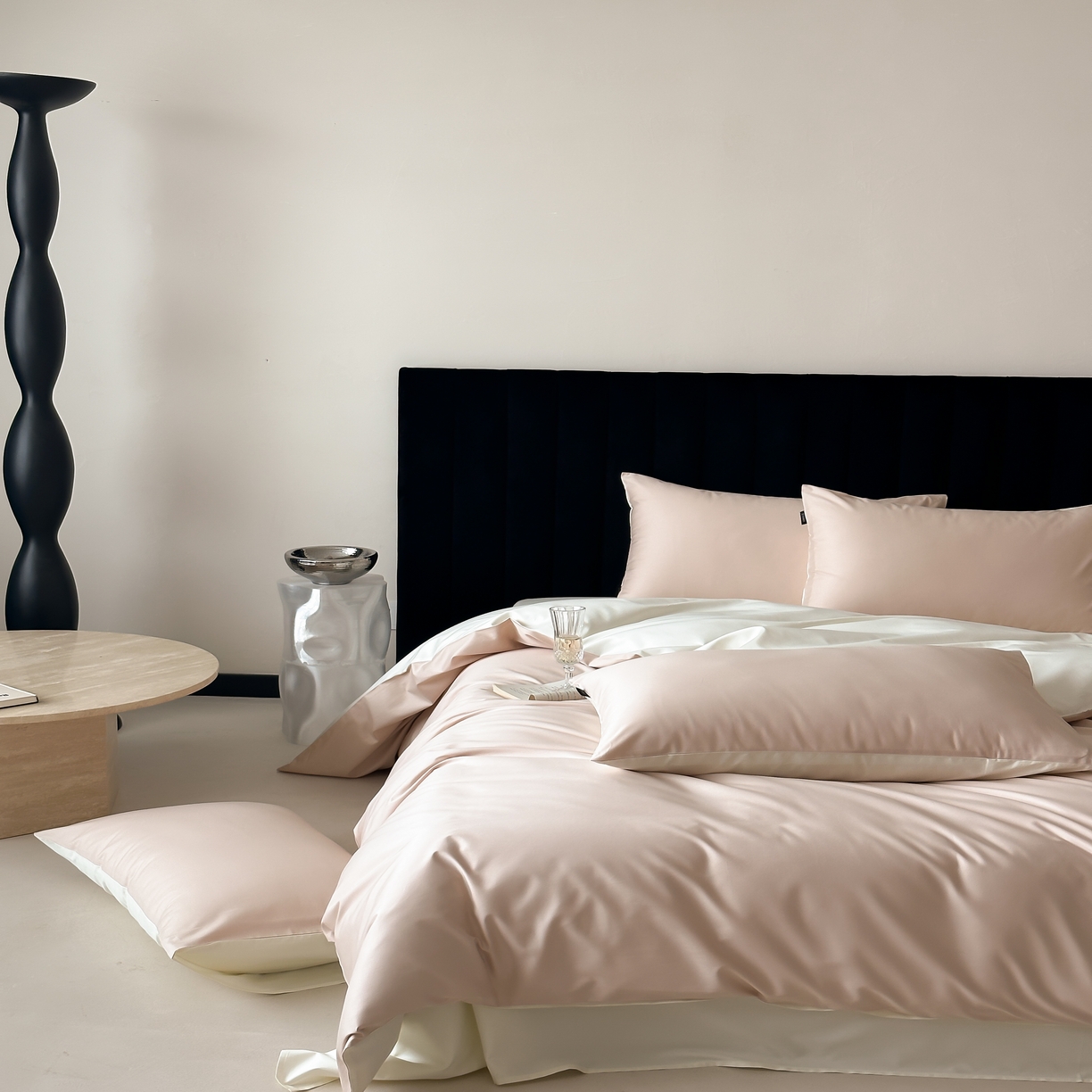 91家纺网 家纺一手货源 找家纺 馨蕊家居 2025春夏新品100S高奢简约长绒棉系列-棉拾光（非会员+20） 控价：不低于218/248/268 棉拾光-奶油杏