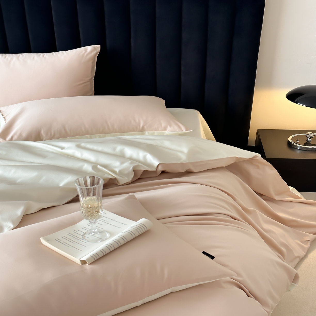 91家纺网 家纺一手货源 找家纺 馨蕊家居 2025春夏新品100S高奢简约长绒棉系列-棉拾光（非会员+20） 控价：不低于218/248/268 棉拾光-奶油杏