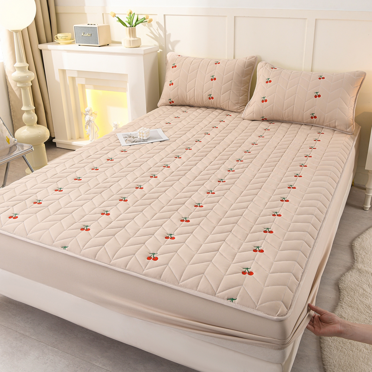 91家纺网 家纺一手货源 找家纺 （总）推推家纺 2025新款A类水洗棉床笠单品床笠床笠单件