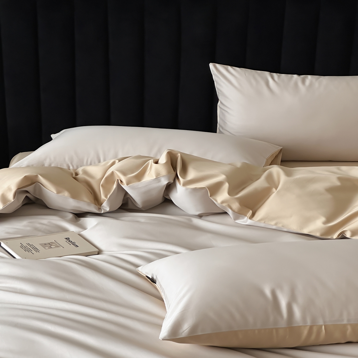 91家纺网 家纺一手货源 找家纺 馨蕊家居 2025春夏新品100S高奢简约长绒棉系列-棉拾光（非会员+20） 控价：不低于218/248/268 棉拾光-松栗