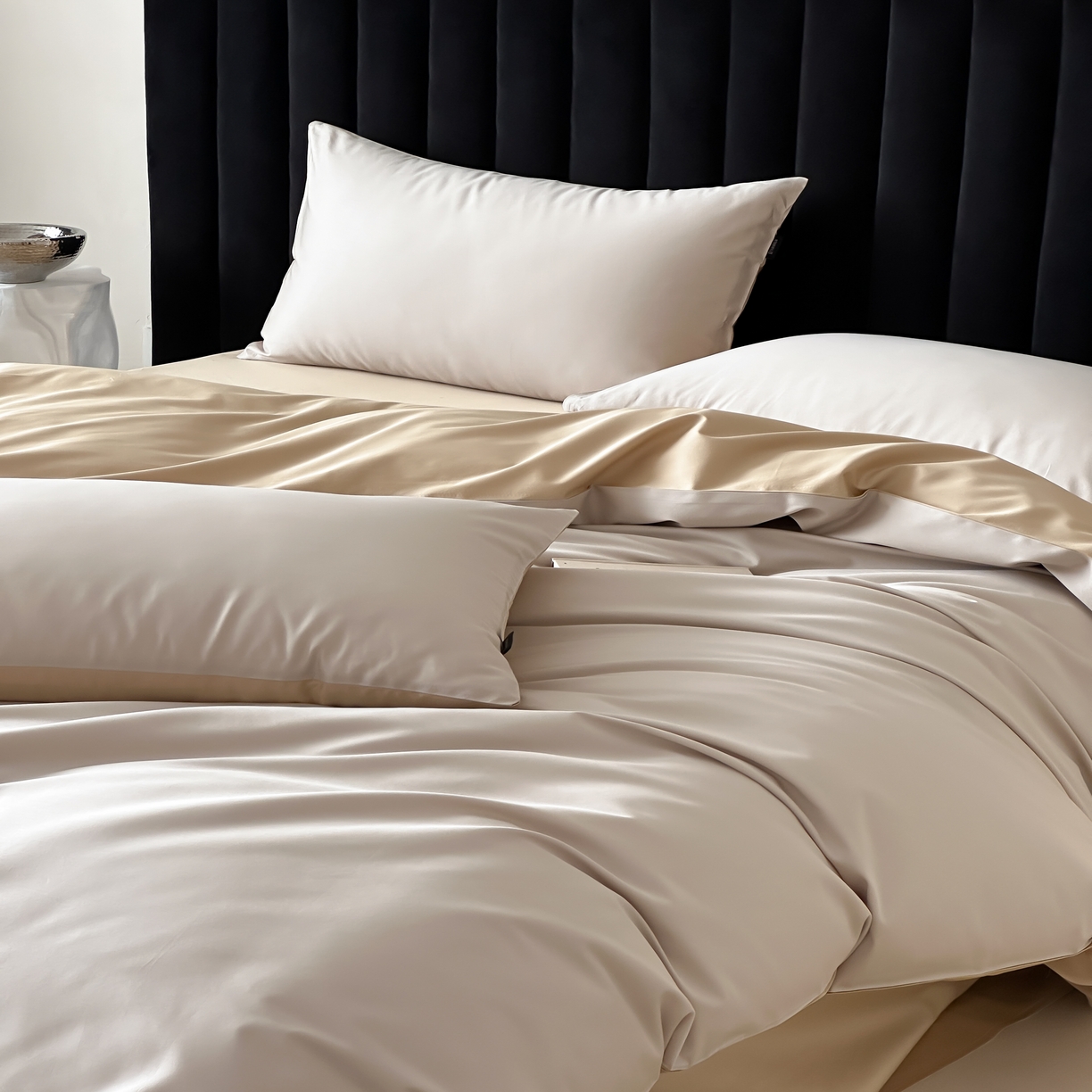 91家纺网 家纺一手货源 找家纺 馨蕊家居 2025春夏新品100S高奢简约长绒棉系列-棉拾光（非会员+20） 控价：不低于218/248/268 棉拾光-松栗